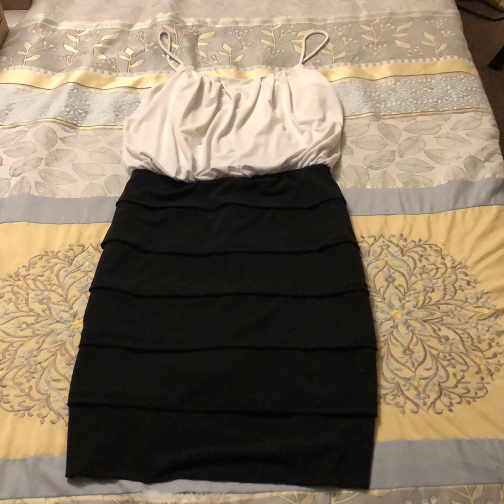 Black and white dress